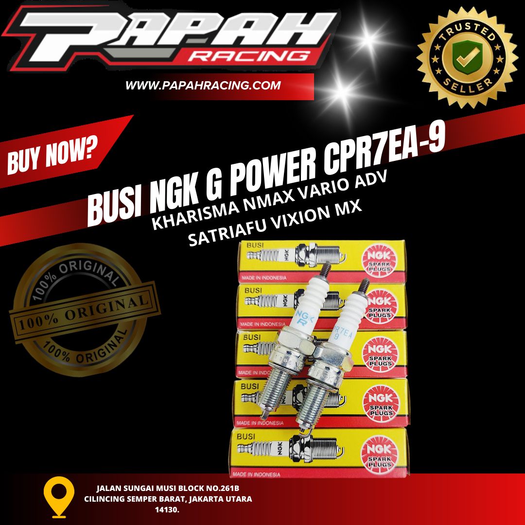 BUSI NGK GPOWER CPR7EA-9 KHARISMANMAX VARIO ADV SATRIAFU VIXION MX NGK